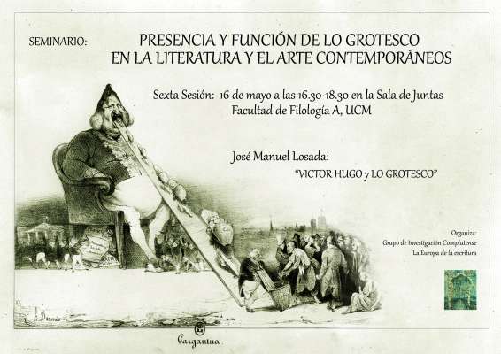 Sexta sesión del Seminario de Estética Presencia de lo grotesco en la literatura y en el arte contemporáneos (16 de mayo 2023)